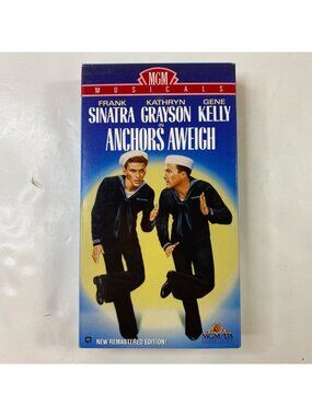 Anchors Aweigh VHS 1945 MGM Musical Remastered Edition Frank Sinatra Gene Kelly